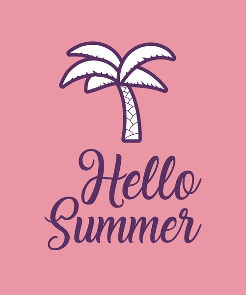 Hello summer design — Stock Vector