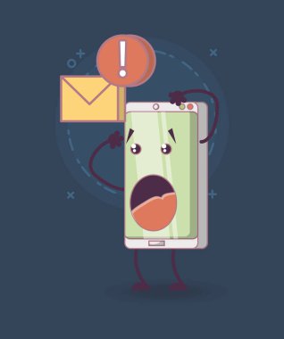 karikatür akıllı telefonlar tasarım