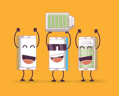 karikatür akıllı telefonlar tasarım