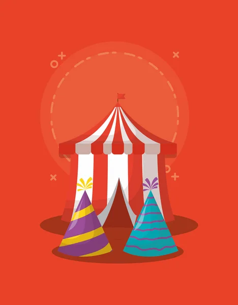 Design de circo de carnaval — Vetor de Stock