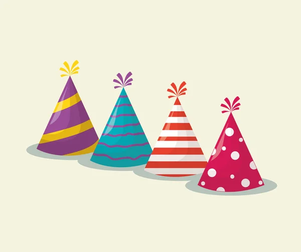 Party hats design — Stock Vector