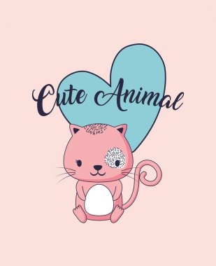 sevimli hayvan tasarımı