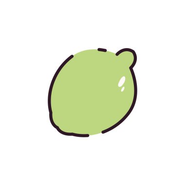 İzole edilmiş limon simgesi vektör tasarımı