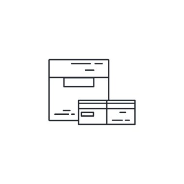 İzole edilmiş kutu simgesi vektör tasarımı