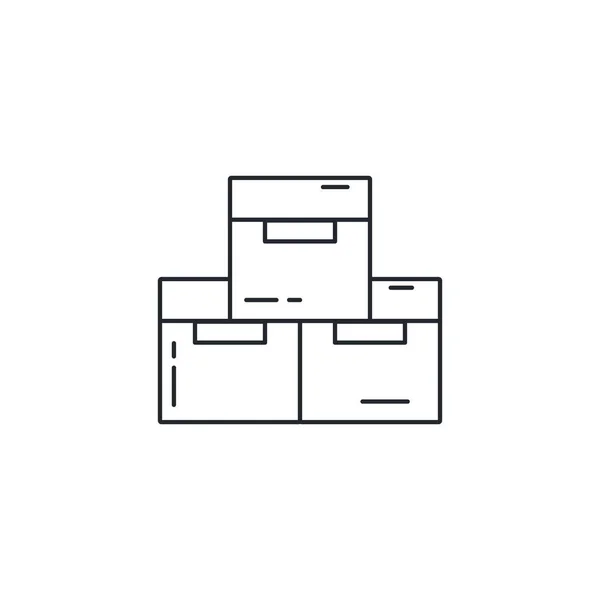 Design de vetor de ícone de caixa isolada —  Vetores de Stock
