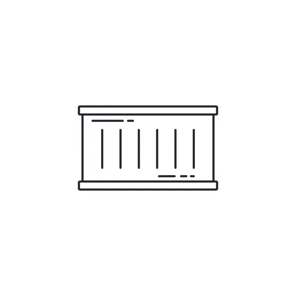 İzole edilmiş kabın ikon vektör tasarımı — Stok Vektör