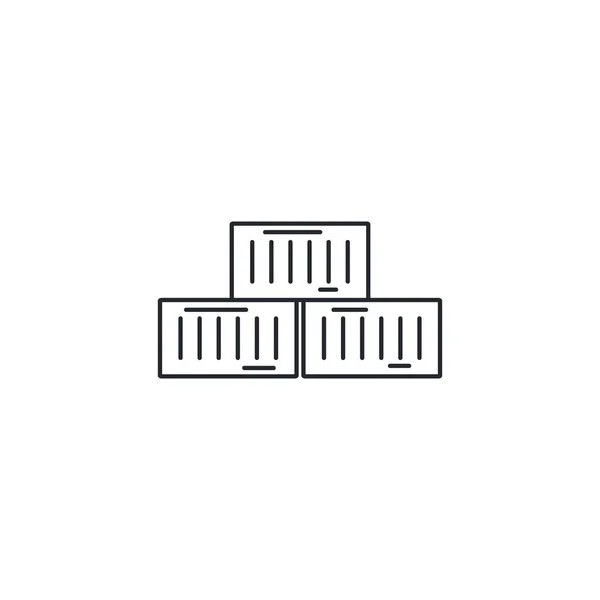 Design de vetor ícone recipiente isolado —  Vetores de Stock
