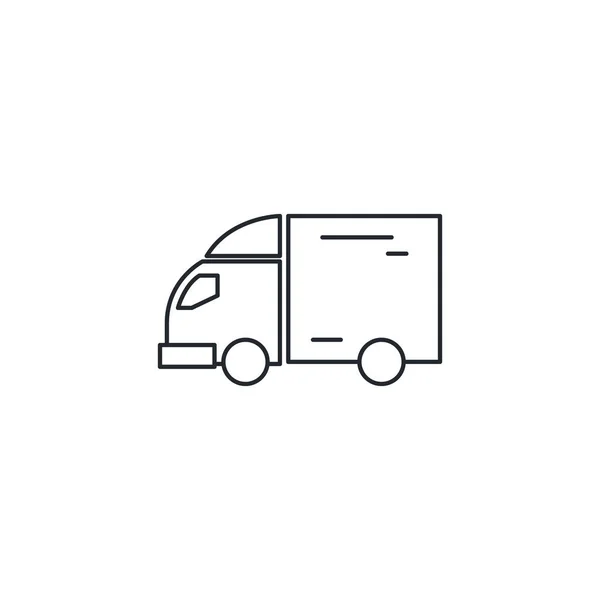 Geïsoleerde vrachtwagen pictogram vector ontwerp — Stockvector