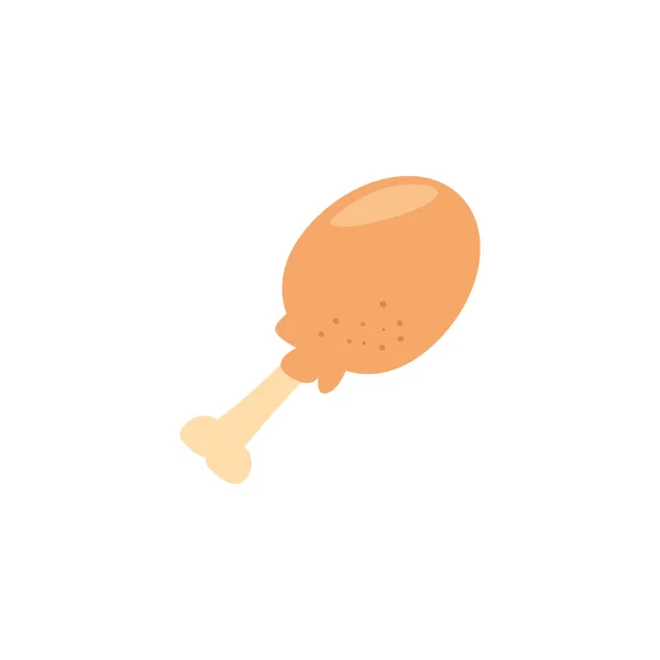 Diseño de vector de icono de pollo aislado — Vector de stock