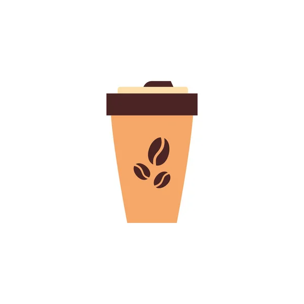 Diseño aislado icono taza de café vector — Vector de stock