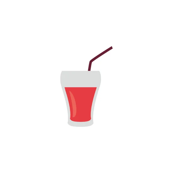 孤立的鸡尾酒玻璃杯图标矢量设计 — 图库矢量图片