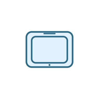 Digital tablet icon line vector design