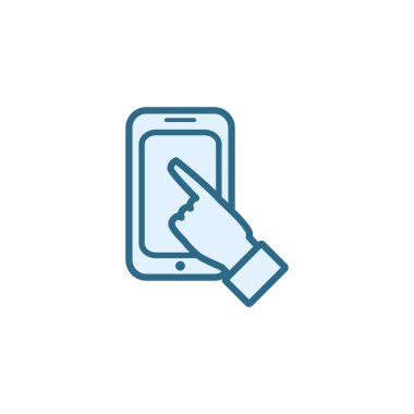 Dijital akıllı telefon simgesi vektör çizimi