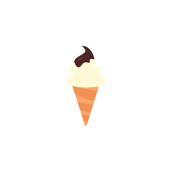 分离甜冰淇淋图标矢量设计 — 图库矢量图片