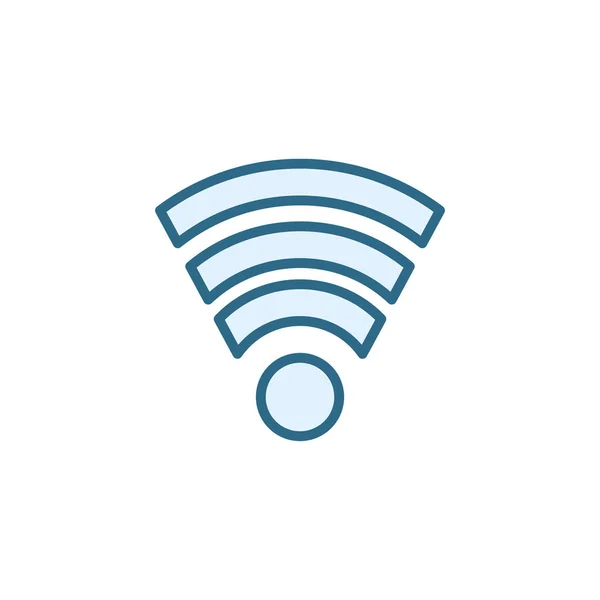 Design vettoriale isolato della linea wifi — Vettoriale Stock