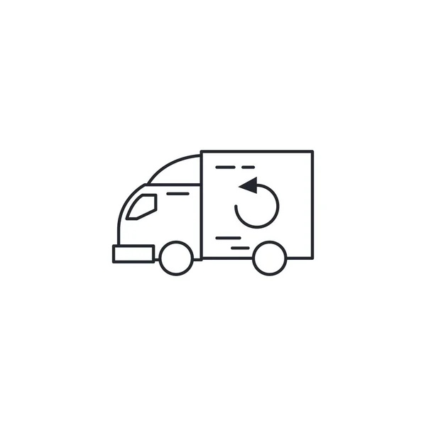 Geïsoleerde vrachtwagen pictogram vector ontwerp — Stockvector