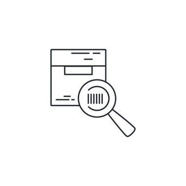 İzole edilmiş kutu simgesi vektör tasarımı