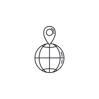 İzole GPS işaretli vektör tasarımı