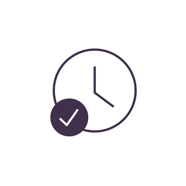 Isolated clock icon vector design — Stock Vector