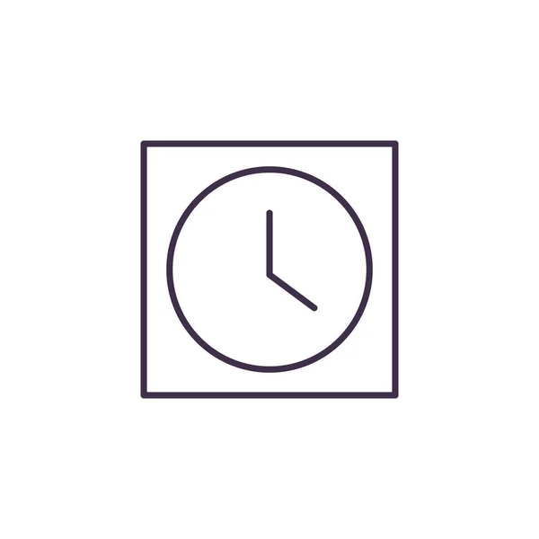 Icono de reloj aislado diseño vectorial — Archivo Imágenes Vectoriales