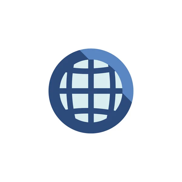 Isolato sfera globale icona vettoriale design — Vettoriale Stock