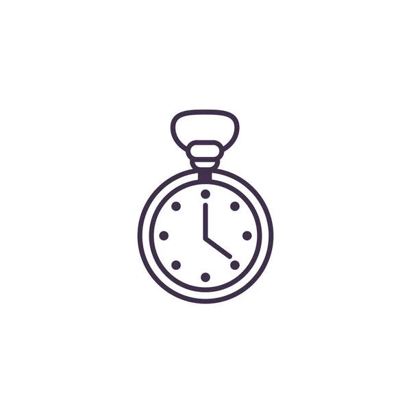 Reloj de bolsillo aislado icono de diseño vectorial — Archivo Imágenes Vectoriales