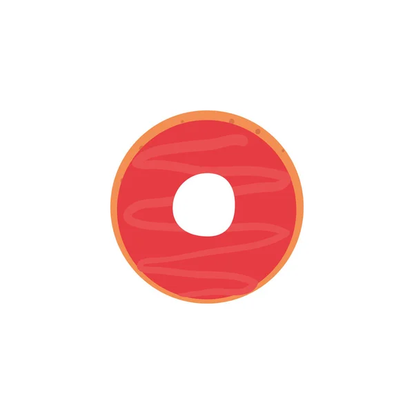 Ізольований солодкий пончик Векторний дизайн — стоковий вектор