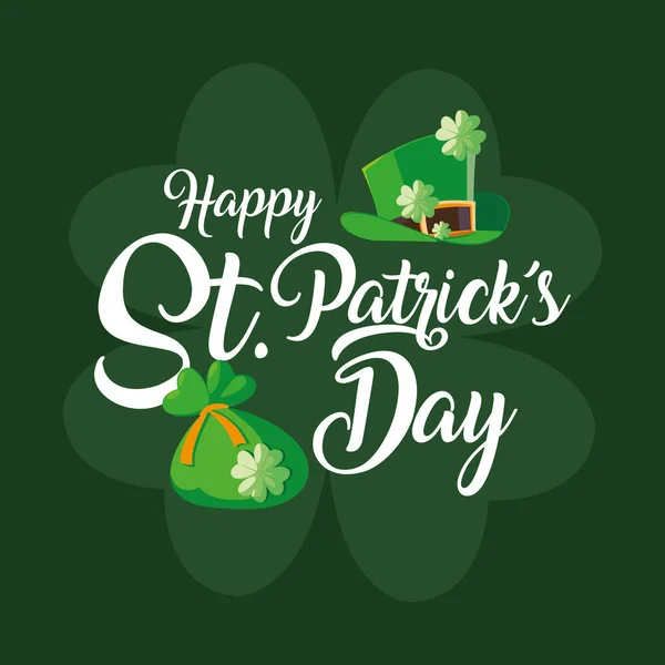 Feliz dia santo patricks vetor design —  Vetores de Stock