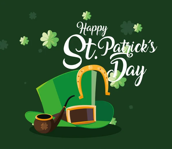 Happy saint patricks day vector design — Stock Vector