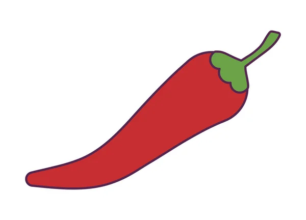 Chili peper Mexicaanse geïsoleerde pictogram — Stockvector