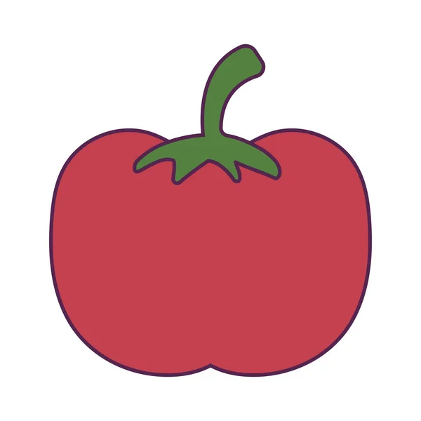 붉은 토마토 신선 한 아이콘 — 스톡 벡터
