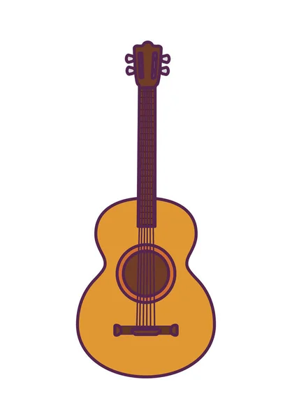 Instrumento de guitarra música mexicana aislado icono — Archivo Imágenes Vectoriales