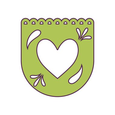 Çelenk Meksika geleneksel izole ikonu