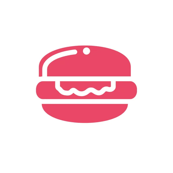 Beyaz arka planda lezzetli ve lezzetli bir hamburger. — Stok Vektör