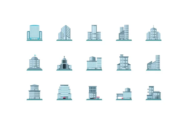 Icono de la propiedad inmobiliaria sobre fondo blanco — Vector de stock