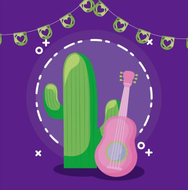 Yaşasın Meksika Kaktüs ve Gitarla Kutlama