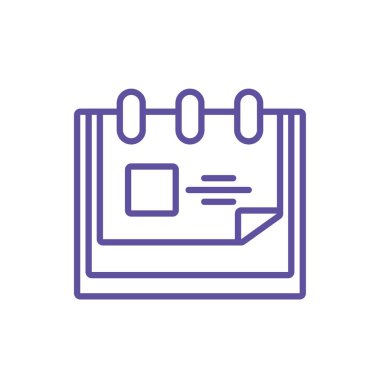 Beyaz arkaplanda takvim anımsatıcı