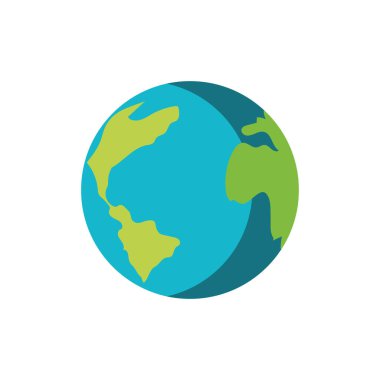 seyyare yerküre beyaz zemin üzerine