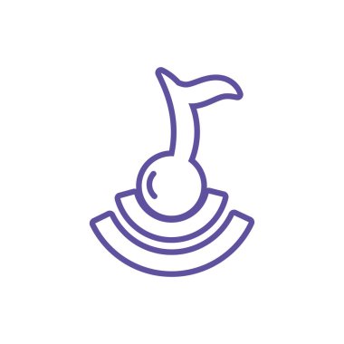 Beyaz arka planda müzik notası