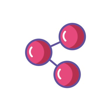 Beyaz Arkaplanda Sembolü Paylaş