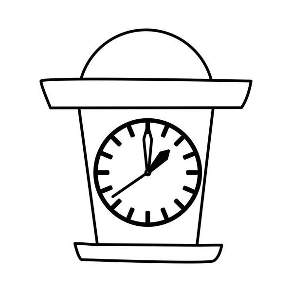 Diseño clásico icono de reloj vector — Archivo Imágenes Vectoriales