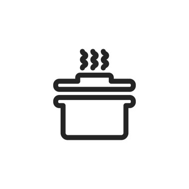 İzole mutfak pot vektör tasarımı