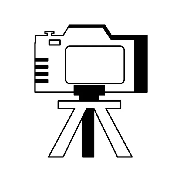 Icono de cámara aislado diseño vectorial — Vector de stock