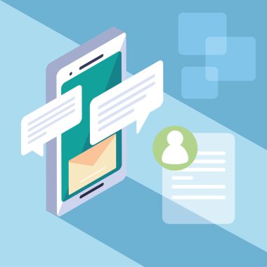 smartphone screen with mobile applications