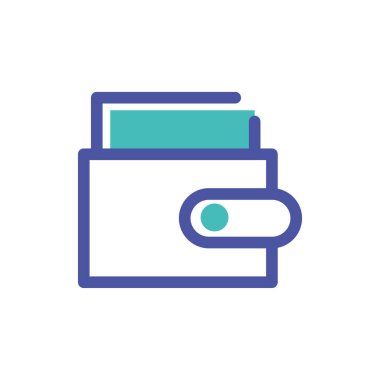 Beyaz arka planda kredi kartı olan cüzdan