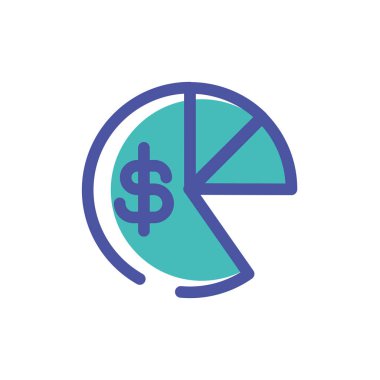 Beyaz arka planda pasta grafiği