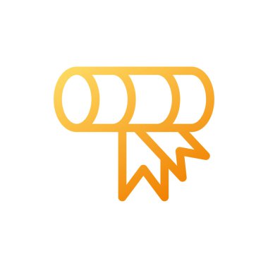 Madalya, beyaz arka planda kurdeleli pul