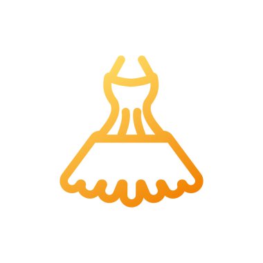 Beyaz arka planda güzel kadın kıyafeti