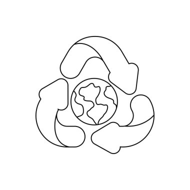 Beyaz arkaplanda yenilenebilir enerji sembolü