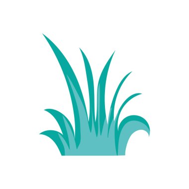 Beyaz arkaplanda çalılıklar ve yapraklar